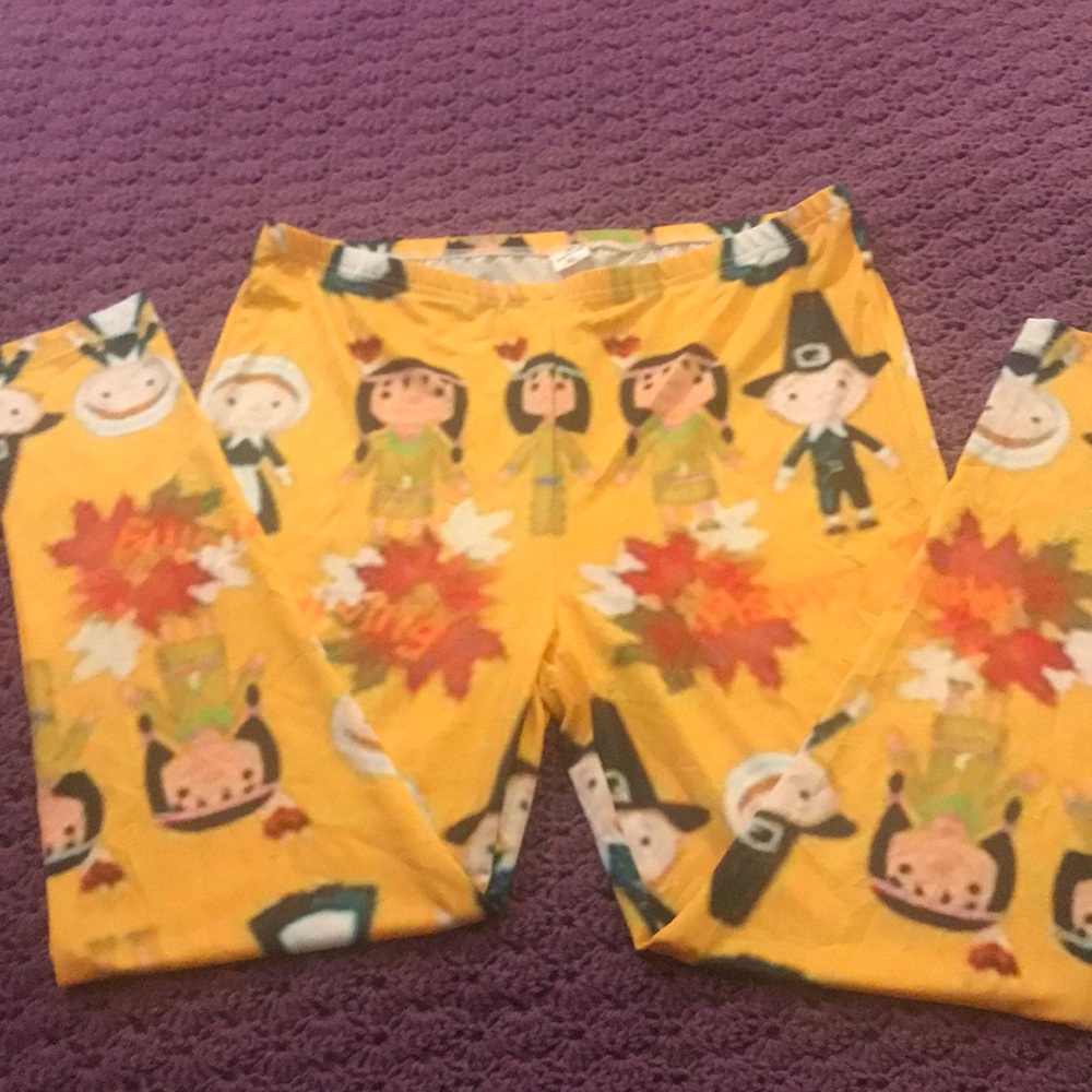 Long leggings “thanksgiving “